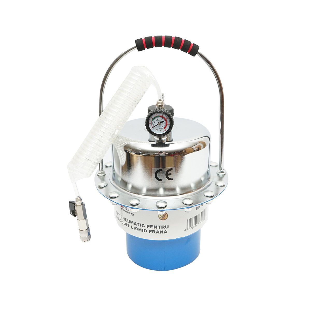Aparat pneumatic pentru aerisit si schimbat lichidul de frana Breckner Germany